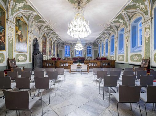 Der Audienzsaal im Lübecker Rathaus